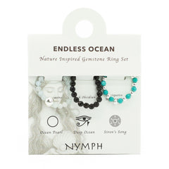 Nymph Spirit Gemstone Ring Set - Endless Ocean product image 8