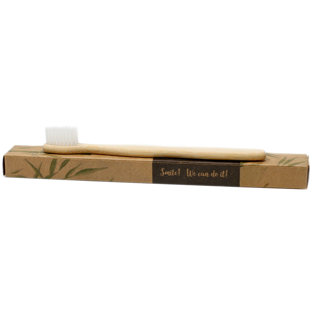 Bamboo Toothbrush - White - Family Pack of 4 - Med Soft product image 2