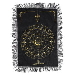 Ancient Witch Pendulum Divination Cloth - All Seeing Eye - Black & Gold product image