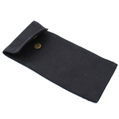 Cotton Pouch for Gemstone Face Rollers – Black (9 × 19 cm) product image