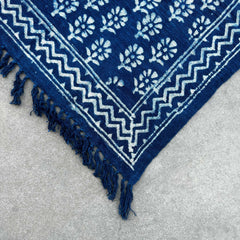 Handmade Indigo Throw - 170x120cm - Chhota Flower product image 3