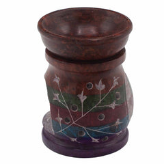 Soapstone Oil Burner 10cm - Hamsa - Five Colours product image 2