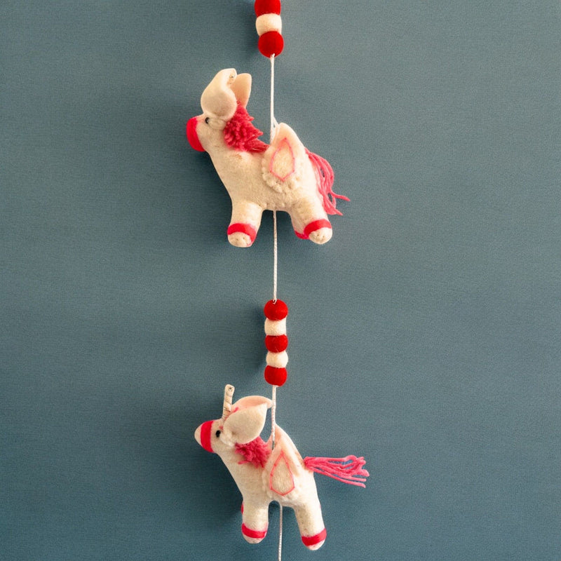 Felt Wall Hanging - Unicorns product image