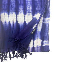 Boho Java Art Stole/Scarf - Indigo Stripes - 62x200cm product image 3