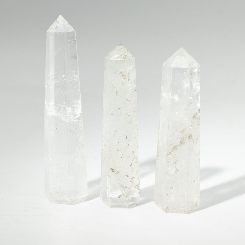 Gemstone Six Face Obelisk Point approx 11cm - Clear Quartz product image 4