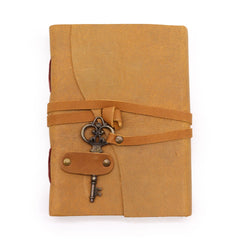 Oiled Tan Leather & Key - 200 pages - 13x18cm product image