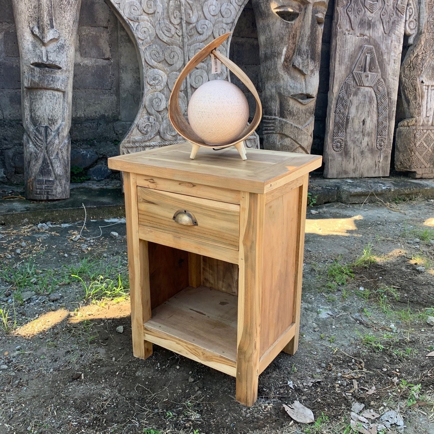 Bedside Table - Classic - Recycled Wood product image