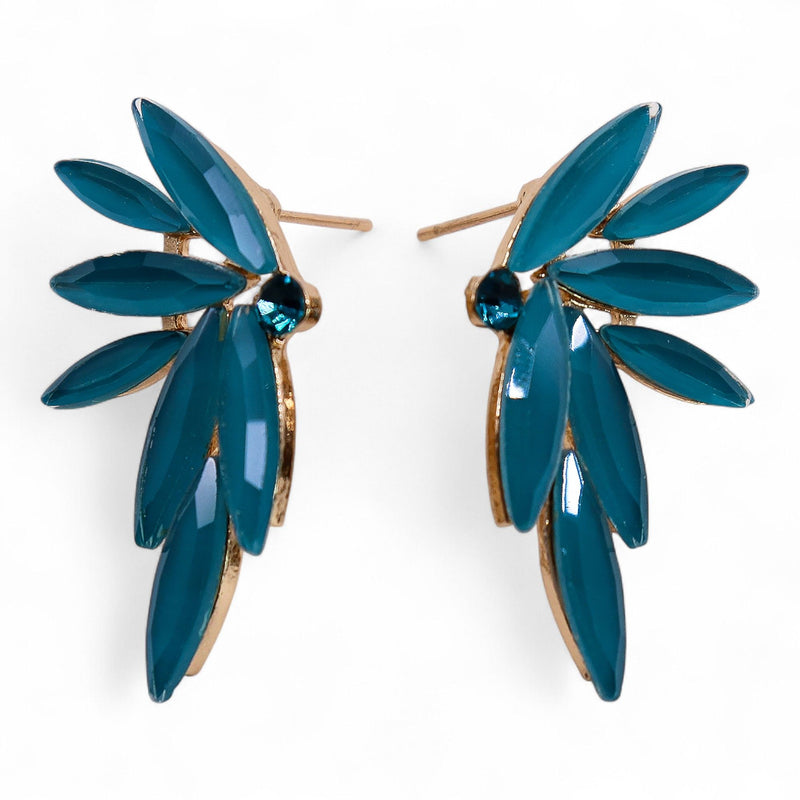 Teal Green - Vintage Glass - Faries - Earrings product image