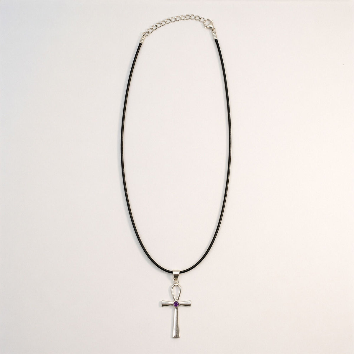 Indian Devotional Pendant - Silver Plated (45cm Cord)- Ankh Symbol of Eternal Life product image 3