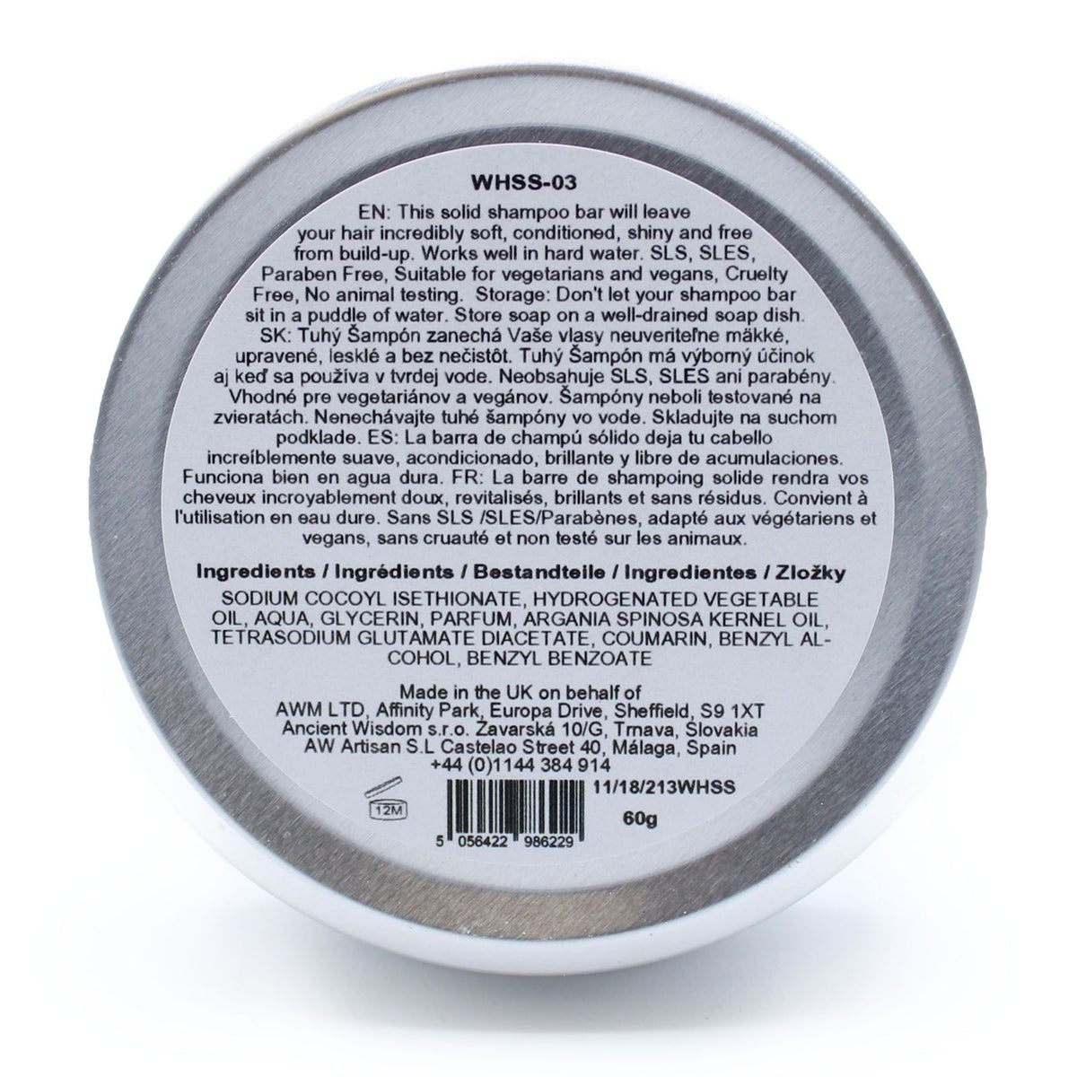 Wild Hare Solid Shampoo 60g - Hairy Coconut product image 2