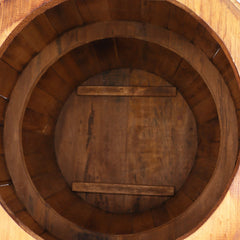 Beer Barrel Table – Natural Wood 60 x 48.5 cm product image 2