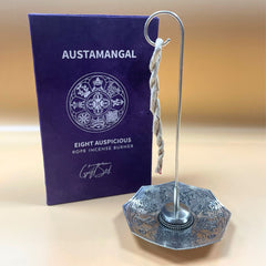 Rope Incense and Silver Plated Holder Set - Astamangal product image 2