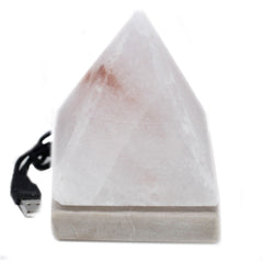 Quality USB Pyramid WHITE Salt Lamp - 9 cm (multi) product image