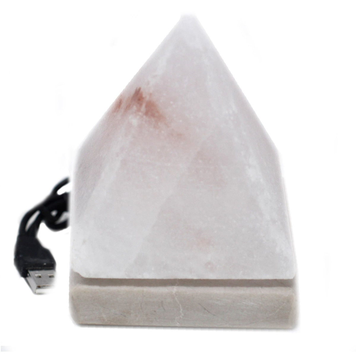 Quality USB Pyramid WHITE Salt Lamp - 9 cm (multi) product image