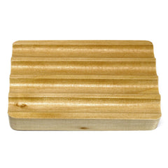 Hemu Wood Soap Dish - Corrugated product image 2
