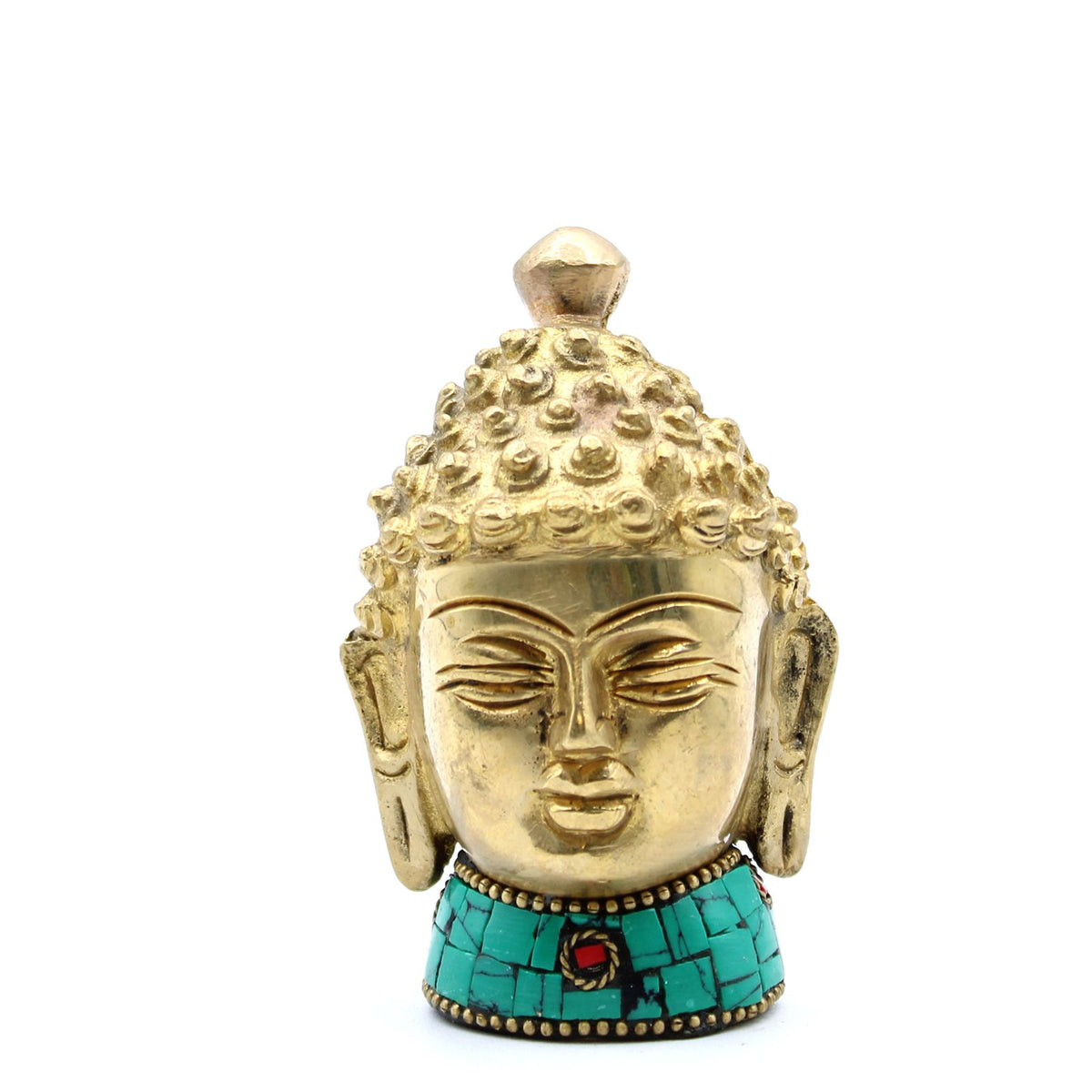 Brass Buddha Figure - Med Head - 8 cm product image 3