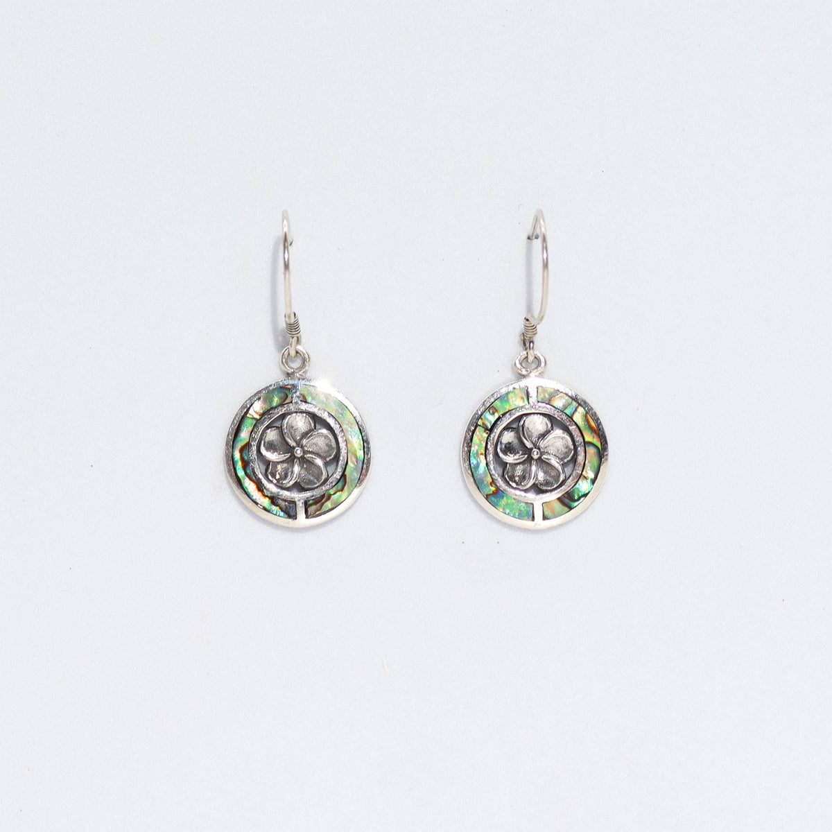 Shell & Silver Earrings - Frangipani - Abalone product image 2
