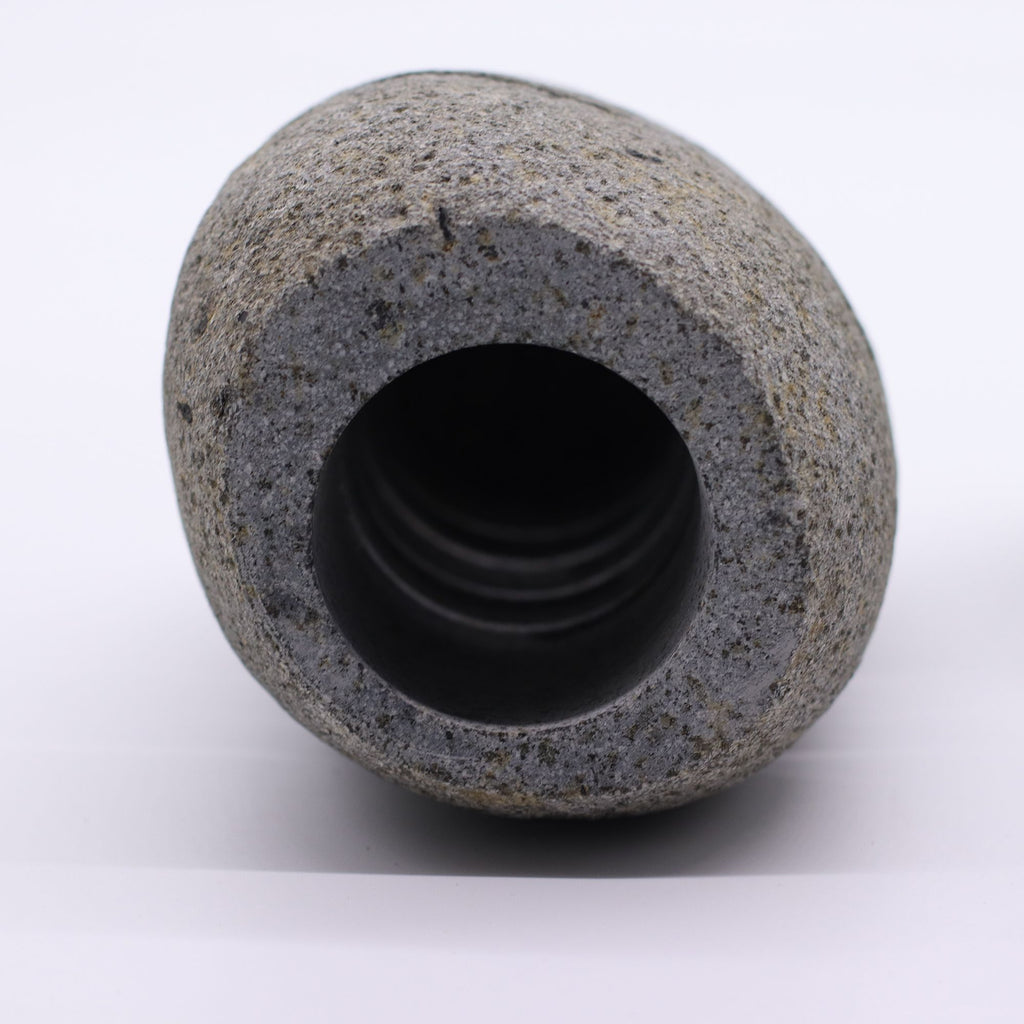 Natural Riverstone Candle Holder - Standing Stone Cut product image 3