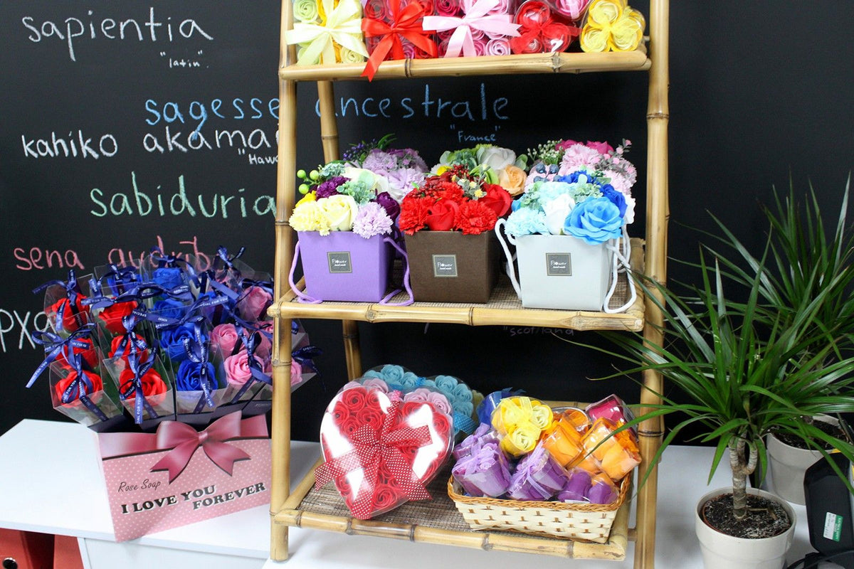 Set of 9 Soap Flowers- Spring Roses product image 5