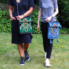 Sky Blue Kilim Messenger Festival Bag product image 4
