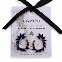 Royal Blue - Vintage Glass - Loop - Earrings product image 4
