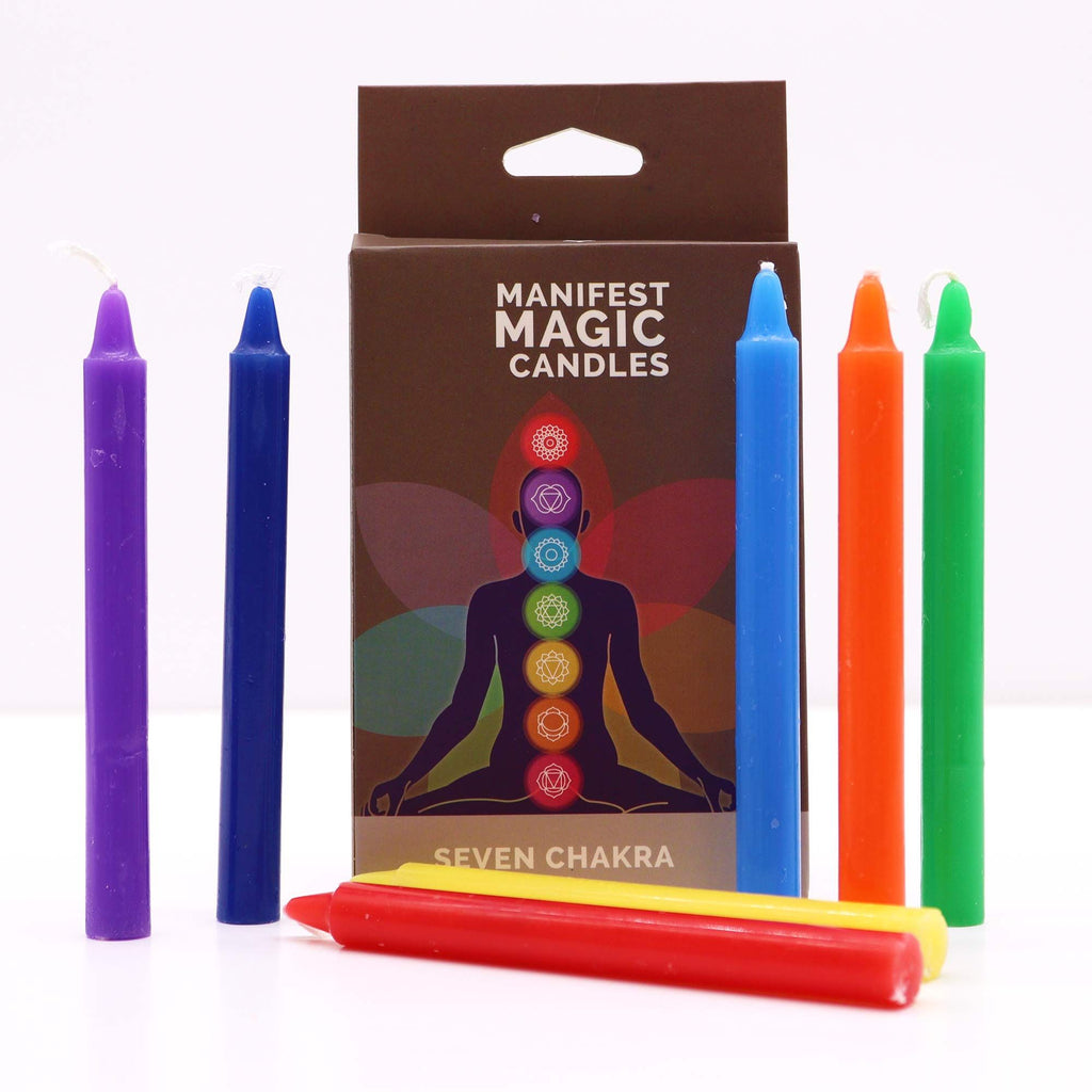 Seven Charkra Manifest Candles (pack of 7) - product image 3