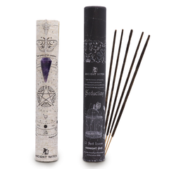 Ancient Witch Spell Incense - Seduction - Amethyst Pendulum product image