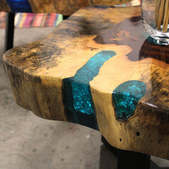 Tamarind and Resin Coffee Table - Aqua product image 8