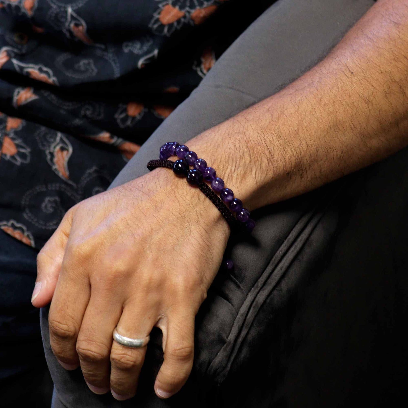 Gemstone Double Power Bracelets- Amethyst product image