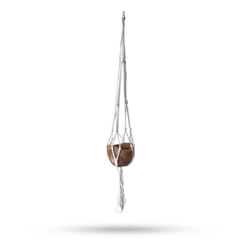 Macrame Pot Holder Classic - Natural Med Pot product image
