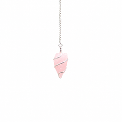 Raw Gemstone Pendulum - Rose Quartz product image 3