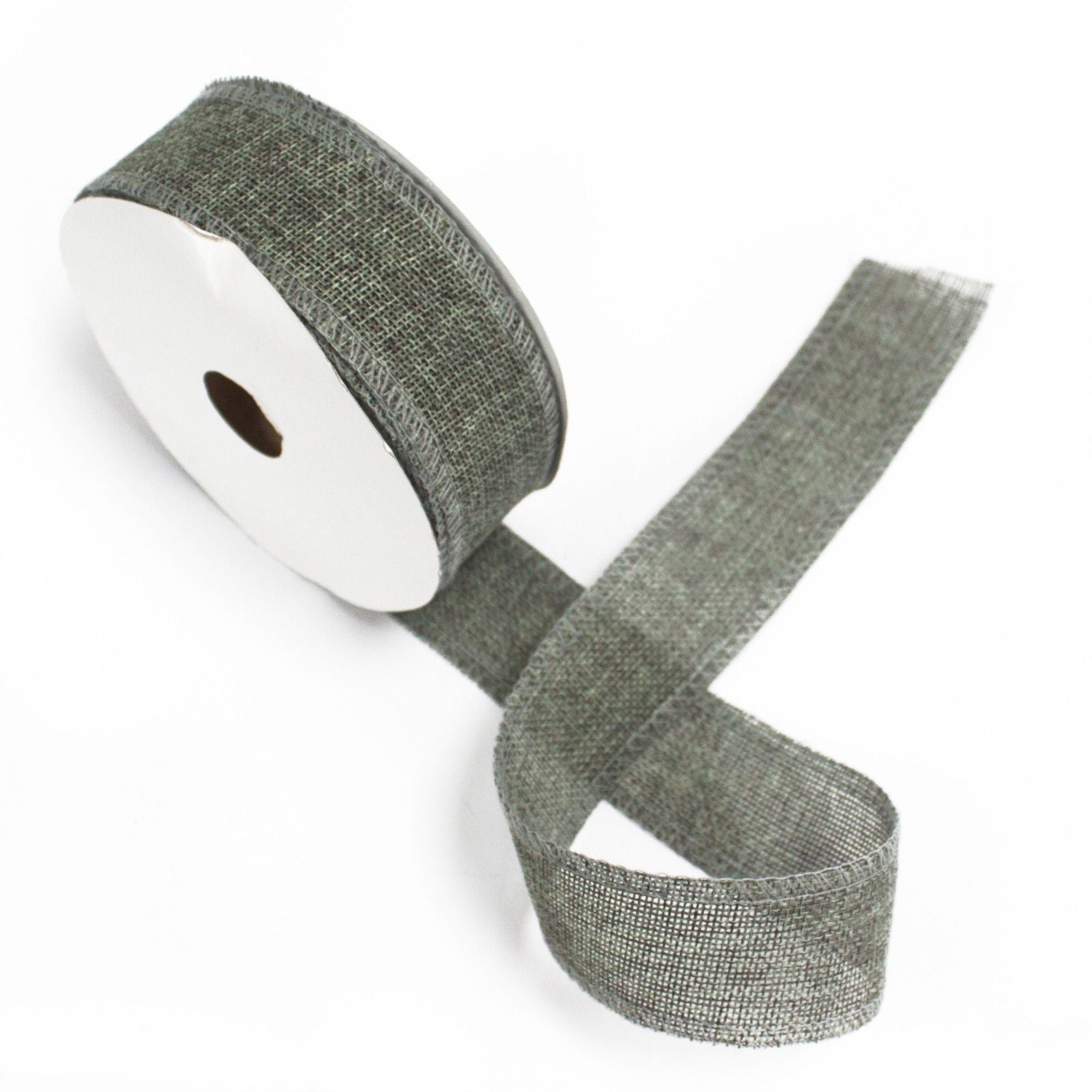 Natural Texture Ribbon 38mm x 20m - Charcoal product image