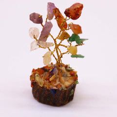 Mini Gemstone Tree On Wood Base - Multi Stones (15 stones) product image 2