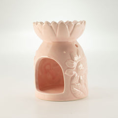 Ceramic Sunflower Oil Burner - Pastel Pink product image 3