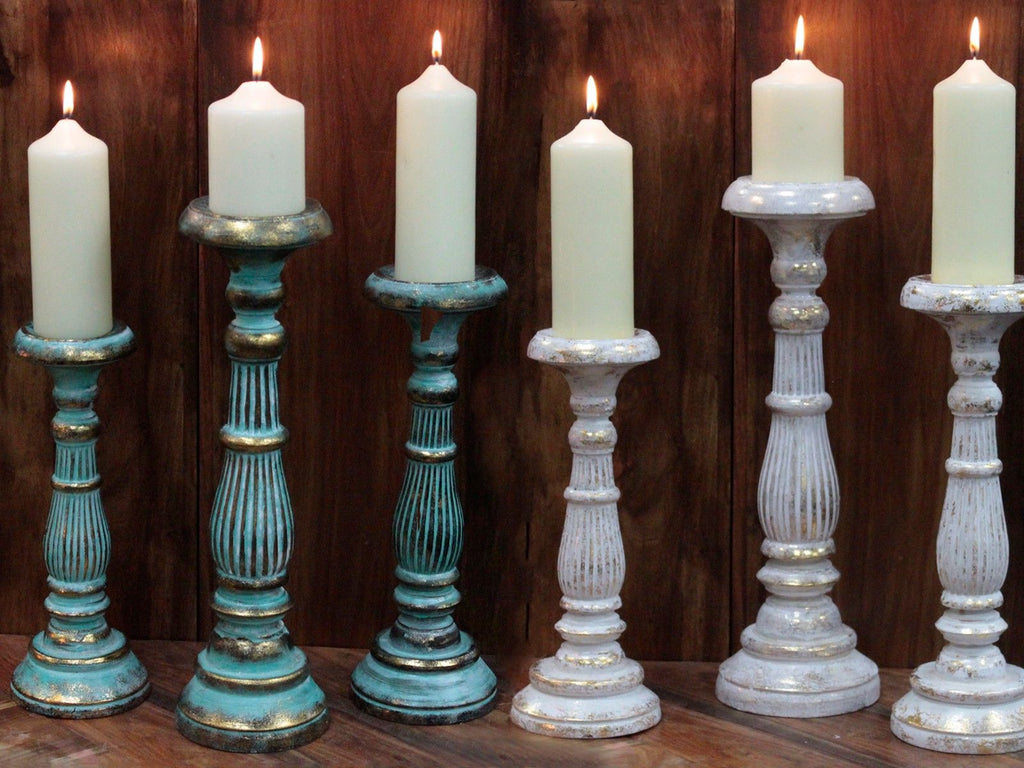 Large Candle Stand - Turquois Gold product image 6