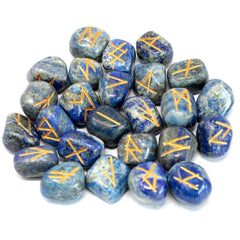 Runes Stone Set in Pouch - Lapis product image 2