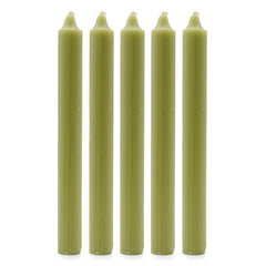 Solid Colour Dinner Candle Set - Pack of 21 - Rustic Olive product image 2