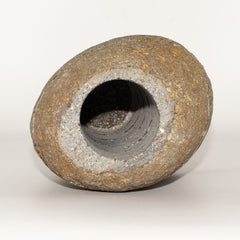 Natural Riverstone Candle Holder - Standing Stone Cut (10x13x22cm) product image 2