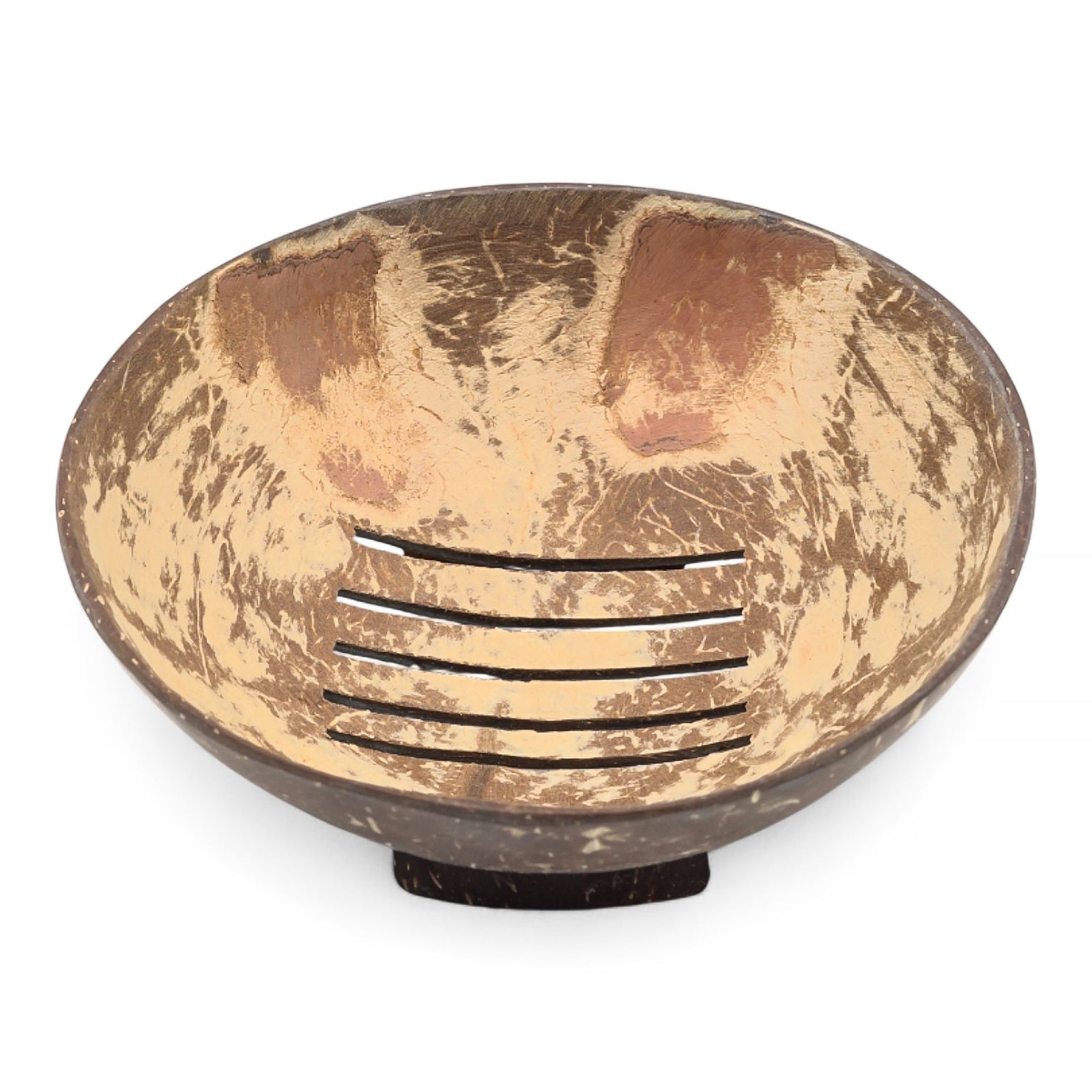 Natural Coconut Soap Dish - Round - 11cm product image