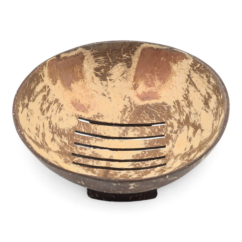 Natural Coconut Soap Dish - Round - 11cm product image