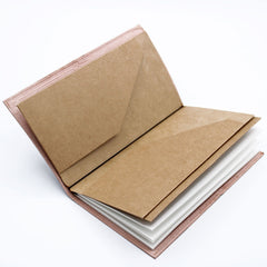 Handmade Leather Journal- The Adventure Begins - Red - (80 pages) product image 5