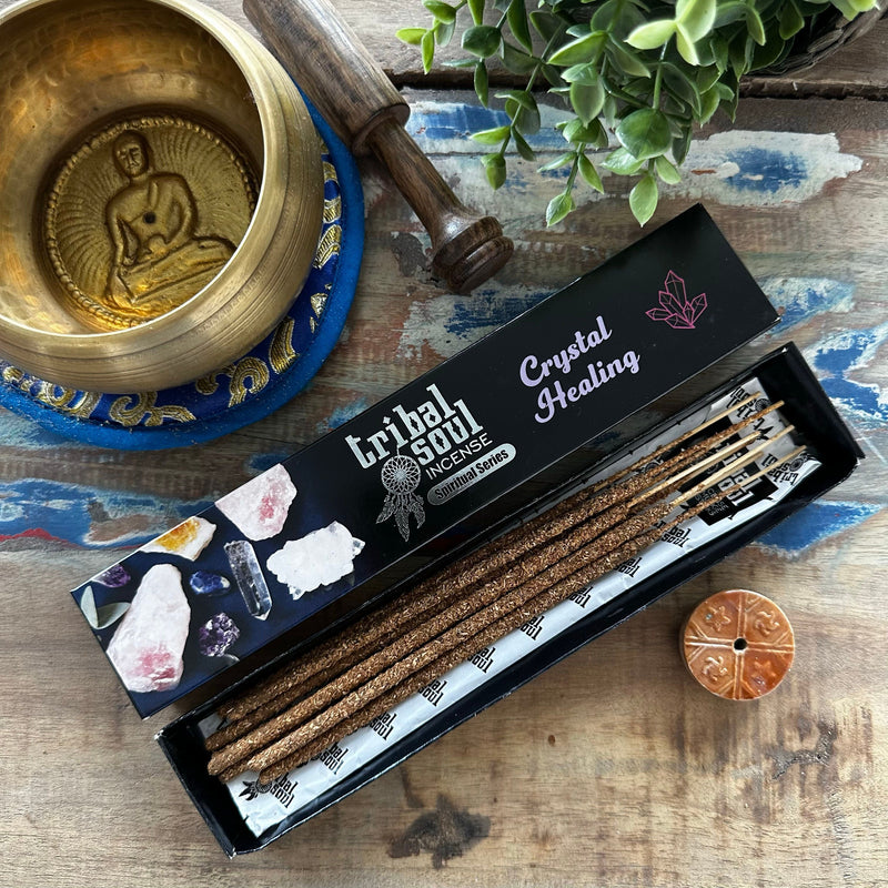 Tribal Soul Spiritual Incense Sticks and Ceramic Holder - Crystal Healing product image
