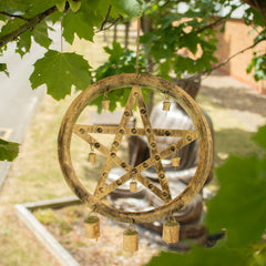 Indian Chimes - Pentagon with Cow Bells - 25x49cm product image 9