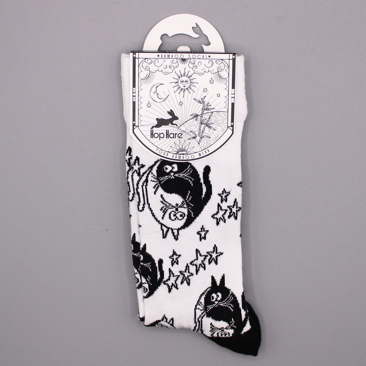 Hop Hare Bamboo Socks S/M - Ying Yang product image 6