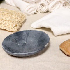 Grey Soapstone Soap Dish 10x12cm- Classic Oval product image 4