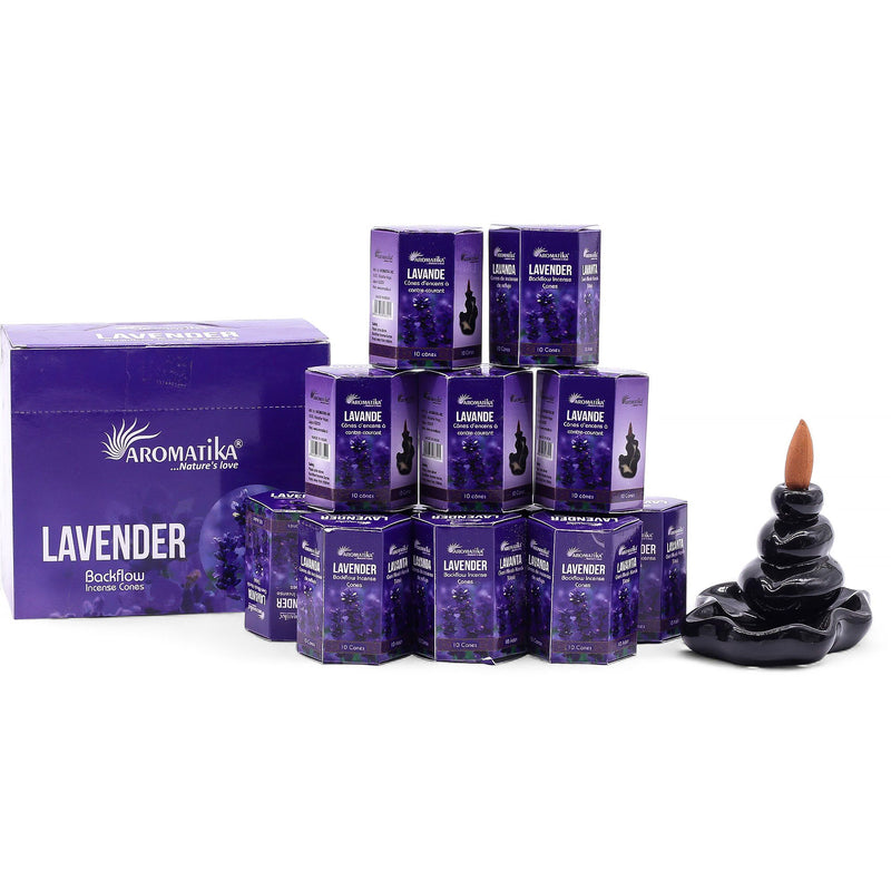 Pack of 10 Masala Backflow Incense - Lavender product image