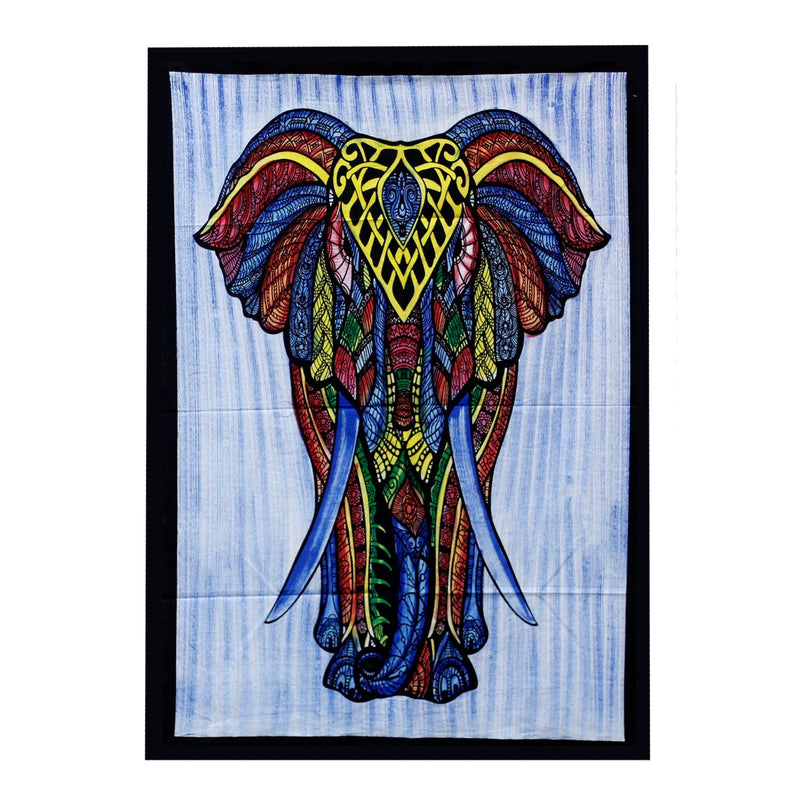 Handbrushed Cotton Wall Art - Elephant product image