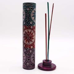 Soapstone Round Tower Incense Holder - Suns product image 3