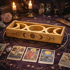 Moon Phase Tarot Tray with Card Holder product image 3
