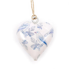 Lrg Decor Wood Heart - Blue Bird product image 2